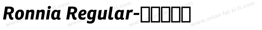 Ronnia Regular字体转换